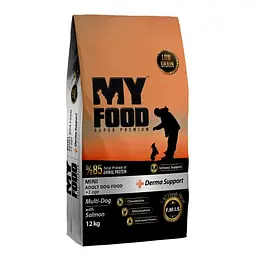 Сухий корм Myfood Суперпреміум для дорослих собак малих порід з лососем 12 кг