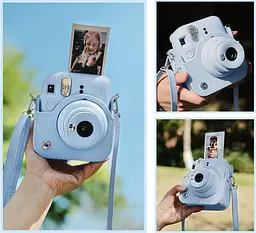 Чохол для фотоапарата Fujifilm Instax Mini 12 Блакитний - мініатюра 4