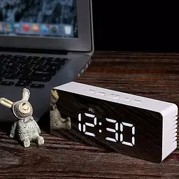 Настільний дзеркальний годинник з термометром Beluck Mirror Clock 1 - мініатюра 4