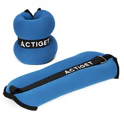 Обважнювачі-манжети для ніг та рук Actiget 2 x 2 кг ACT0130 Blue/Black