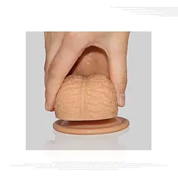 Реалістичний ділдо на присоску LoveToy Dual-Layered 22 см тілесний - мініатюра 13
