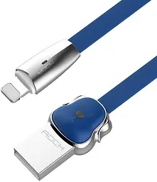 Кабель Rock Dog Lightning Charge & Sync flat cable 1.2M Blue