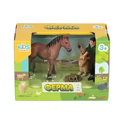 Фігурка Kids Team набір Ферма лоша, кролик, фермер (Q9899-T1_1) - мініатюра 2