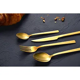 Набір столових приборів Bergner Sofia gold 24 предмети (BG-45143-GD) - мініатюра 6