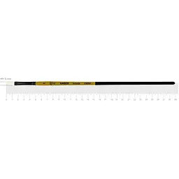 Пензель щетина плоска AMBER 2306F №2 довга ручка Rosa