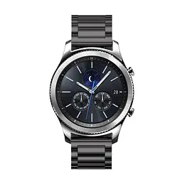 Металевий ремінець Watchbands Stainless Premium для Samsung Gear S3 Samsung Galaxy Watch 46mm Silver - чорний (WB006METALBLACK) - мініатюра 2