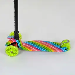 Самокат Best Scooter 59х16х30 см Салатово-чорний 000231545 - мініатюра 6