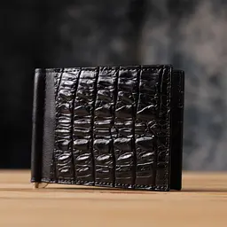 Затискач з натуральної шкіри крокодила CROCODILE LEATHER 12х 8,5 см acs0032266 - мініатюра 9