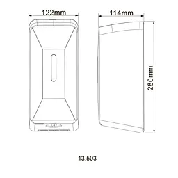 Диспенсер для рідкого мила HOTEC сенсорний 13.503 ABS White - мініатюра 4
