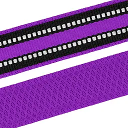 Нашийник для собак BronzeDog Mesh, розмір XL, 43-66х2,5 см, фіолетовий - мініатюра 4