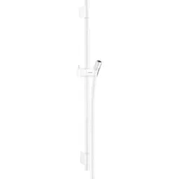 Душова штанга Hansgrohe Unica S Pura 65 см зі шлангом 160 см Matt White 28632700 Білий матовий