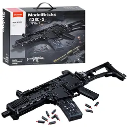 Конструктор SLUBAN M38-B1355 зброя автомат 1675 дет. кор. 45-38-12,5см (M38-B1355)