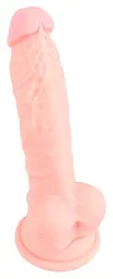 Фалоімітатор Medical Silicone Dildo 18 см тілесний - мініатюра 2