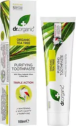 Зубна паста Чайне дерево Dr. Organic Organic Tea Tree Toothpaste 100 мл - мініатюра 3
