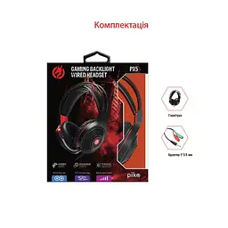 Навушники ігрові Piko PX5 Black/Red з мікрофоном - мініатюра 3