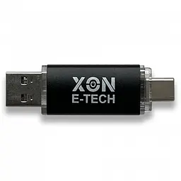 Флеш-накопичувач XON FlashDrive DuoConnect 128GB (USB 3.0 + USB Type-C) Чорний (FX3DX128MB 7577) - мініатюра 2
