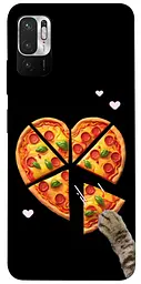 Чохол Demsky Pizza Love Cat для Xiaomi Redmi Note 10 5G