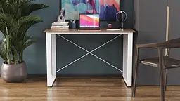 Письмовий стіл Ferrum-decor Драйв 750x1200x700 Білий метал ДСП Дуб Сонома Трюфель 16 мм (FRD-103189) - мініатюра 7