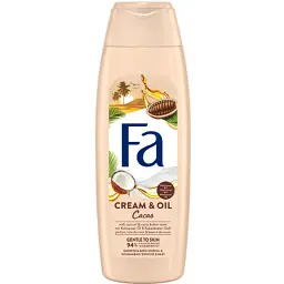 Гель для душу Fa Cream&Oil з олією кокоса й ароматом какао 750 мл (5201143728980)