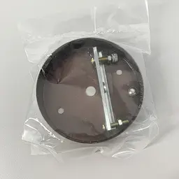 Одинарна кругла стельова основа у кольорі Coffee | Line F | Арт. BASE 1 CF - мініатюра 2