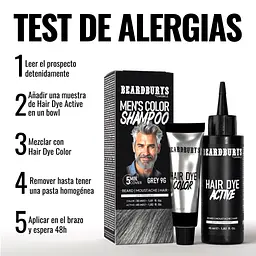 Шампунь камуфлюючий Beardburys Men's Color Shampoo Grey 9G сірий - мініатюра 3