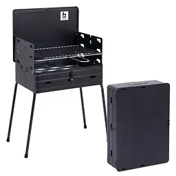 Гриль вугільний Bo-Camp Suitcase Model Black (8130030) - мініатюра 10