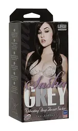 Мастурбатор з вібрацією Doc Johnson Sasha Grey Ultraskyn Vibrating Deep Throat Sucker Doc Johnson SO1588 23674 - мініатюра 3