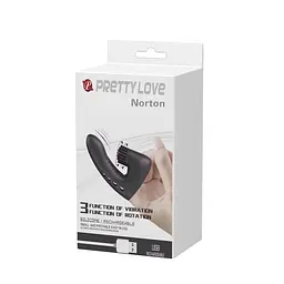 Вібратор на палець Pretty Love Norton, 10.8 см (чорний) - мініатюра 8