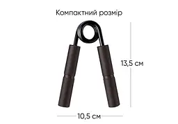 Кистьовий еспандер EasyFit Hand Grip PRO 159 кг чорний (350 lb) - мініатюра 2