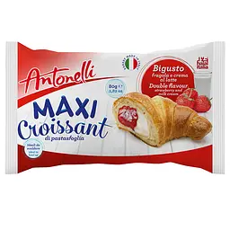 Уцінка. Круасани Antonelli Maxi Strawberry & Milk з полунично-молочною начинкою 640 г (8 шт. х 80 г)