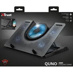 Підставка для ноутбуків Trust GXT 1125 Quno, до 17.3", BLUE LED, чорний - мініатюра 5
