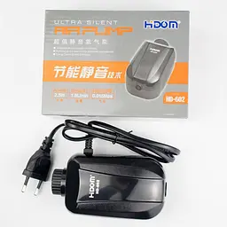 Компресор для акваріума Hidom HD-602, 2,5 Вт, 50–300 л