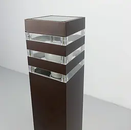 Вуличний ліхтар-стовп в корпусі кольору Coffee 60 см | Line F | Арт. 8024 60CM CF (стовп) - мініатюра 2