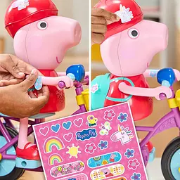 Інтерактивний ігровий набір PEPPA FIGURINES – ПЕППА НА ВЕЛОСИПЕДІ Peppa Pig G2177 - мініатюра 7