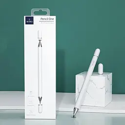 Стилус-ручка 2 в 1 Wiwu Pencil One універсальний білий - мініатюра 2