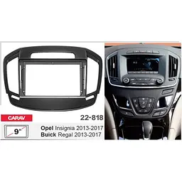 Перехідна рамка Opel Insignia, Buick Regal Carav 22-818 - мініатюра 5