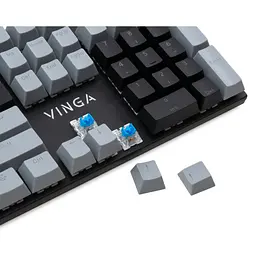 Клавіатура Vinga KBGM-090 LED Blue Switch USB Grey/Black (KBGM-090BL Grey/Black) - мініатюра 7