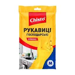 Рукавички господарські Chisto Strong Латексні 1 пара M (4820164153505)