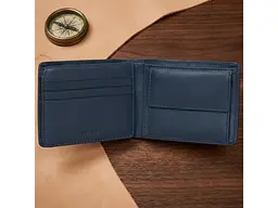 Чоловіче портмоне з натуральної шкіри Cortina 5057 Синє 12,5 х9, 5 см TONY PEROTTI acs0032380 - мініатюра 4