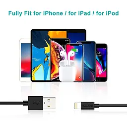 Кабель Choetech Lightning USB 2.0 AM to Lightning 1.8m Black (IP0027-BK) - миниатюра 7