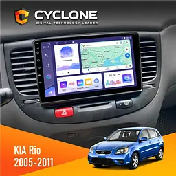 Штатна магнітола KIA Rio (JB) 2005-2011 Black Cyclone C9-011 4x64, DSP Cyclone (НФ-00007043)