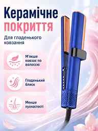 Фен-стайлер синій 1000 W з LED-дисплеєм для вологого та сухого волосся (49675935), Синій - мініатюра 6