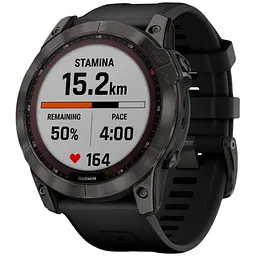 Смарт-годинник Garmin Fenix 7X Sapphire Solar Edition Carbon Gray DLC Titanium with Black Band (010-02541-10/11) [67448]