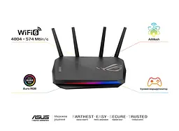Маршрутизатор GS-AX5400 AX5400, 4xGE LAN, 1xGE WAN, 1xUSB3.2, MESH, EU-UK Asus teh0017305 - мініатюра 8