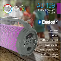 Bluetooth-колонка Adler AD 1169 - мініатюра 5