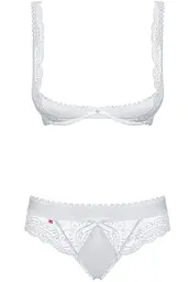 Білий комплект білизни Miamor set-б-L/XL Obsessive Miamor set-б-L/XL 91987 - мініатюра 3