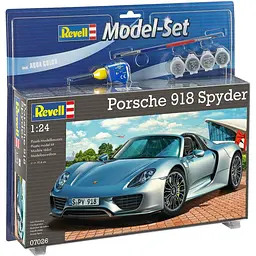 Збірна модель Revell Автомобіль Porsche 918 Spyder рівень 4, масштаб 1:24, 129 деталей (RVL-67026)