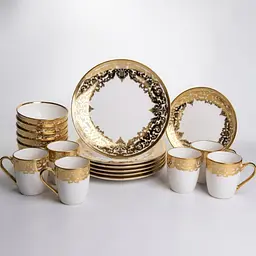 Столовий сервіз порцеляновий  Yiwu  Royal 22 предмети на 6 персон (HB-24) Yiwu HB-24