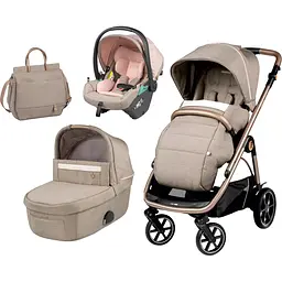 Універсальна коляска Peg-Perego Veloce Mon Amour SLK 3 в 1, бежева (PACK-VEL31SLK00001) - мініатюра 2