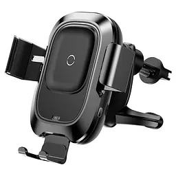 Автомобільний утримувач холдер із БЗУ Baseus Wireless Charger Smart Vehicle Bracket Holder WXZN-01 Black